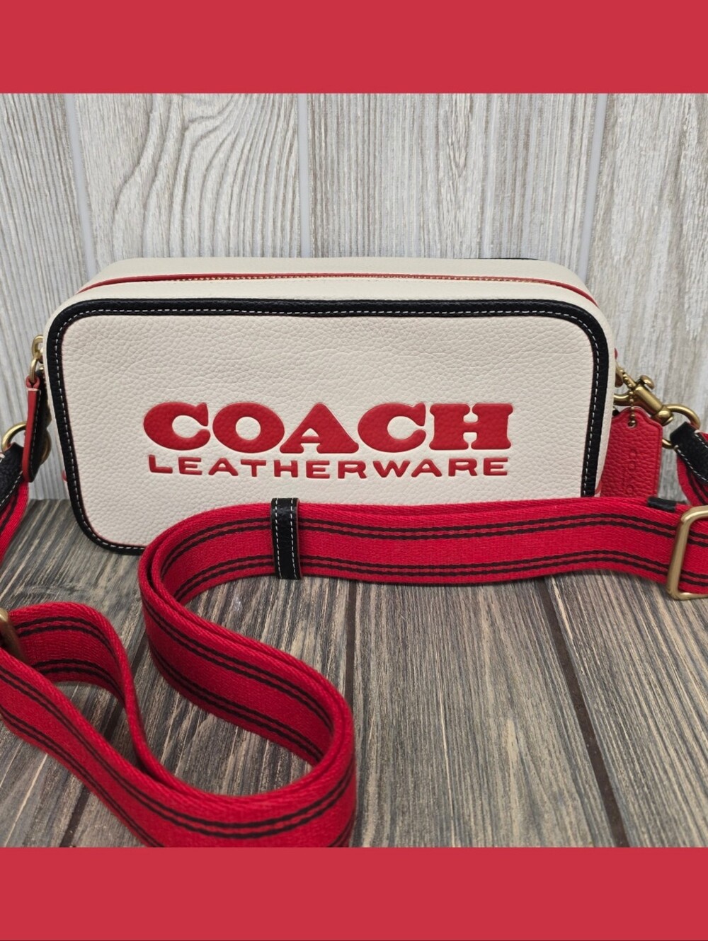 COACH Kia Camera Leatherware Crossbody Bag